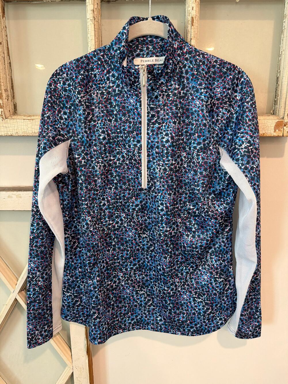Pebble Beach long sleeve 1/4 zip golf top size medium